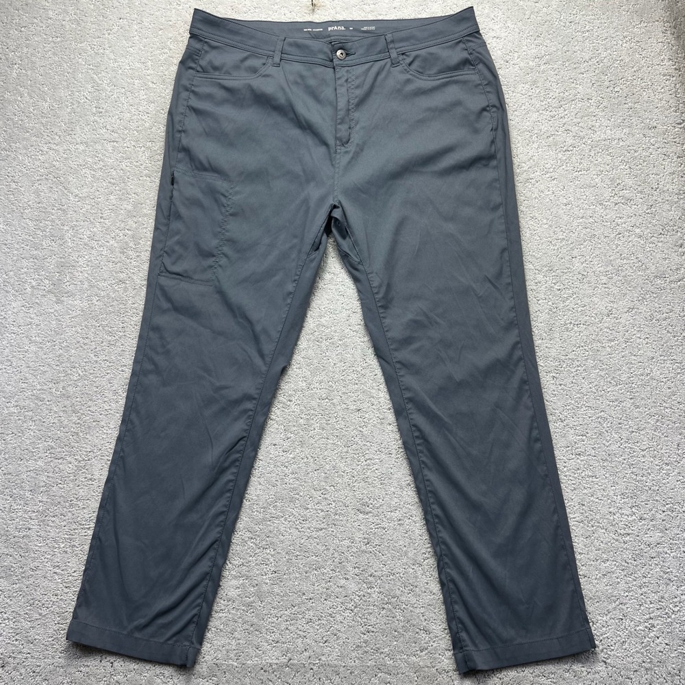 Prana Pants Womens Size 18W Slate Blue Grey Halle Straight Leg Mid Rise Standard